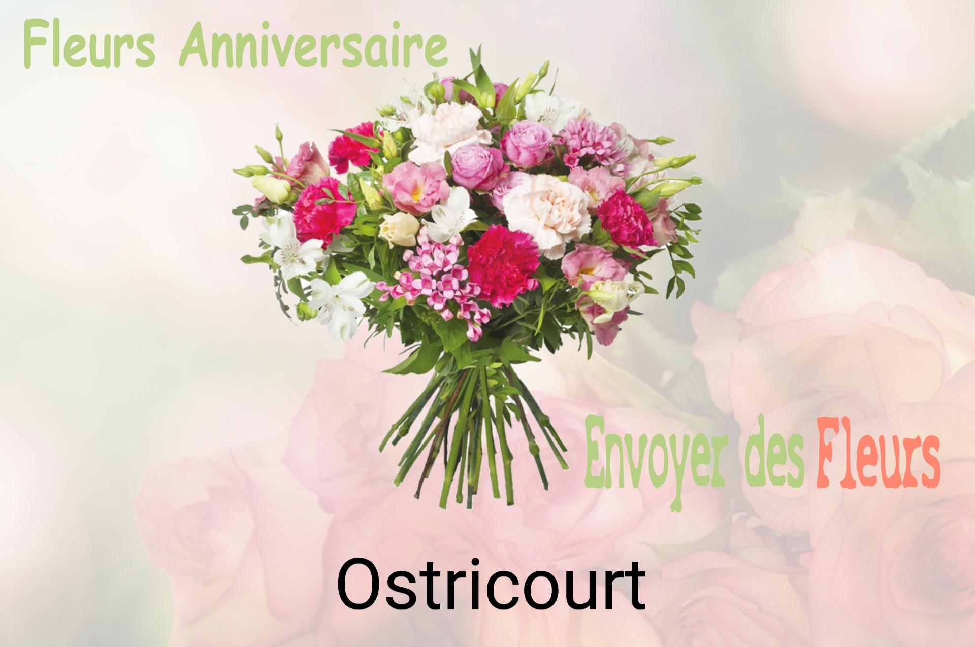 Bouquet de fleurs d’anniversaire livré à Ostricourt